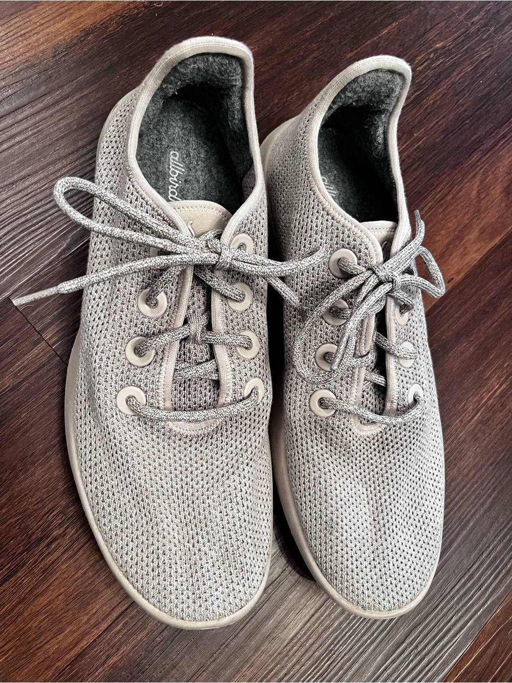 allbirds tree runner mushroom color Knit Lace-Up Sneakers size 12